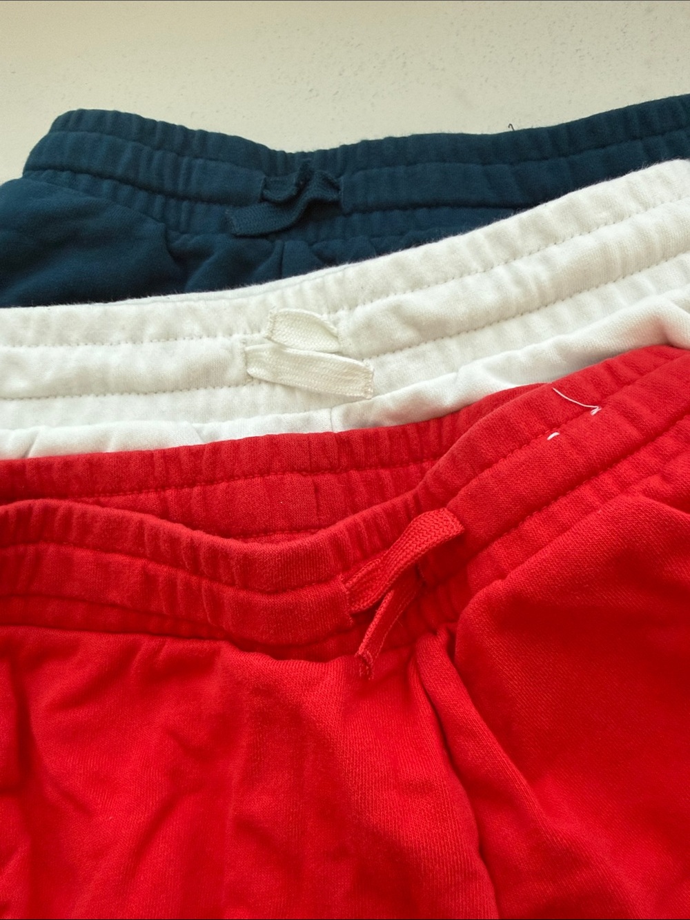 H&M Kids Knit Shorts in Navy, White & Red